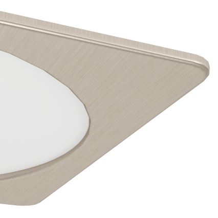 Eglo - LED Podhledové svítidlo LED/18,5W/230V 2700/4000/6500K 21,6x21,6 cm matný chrom