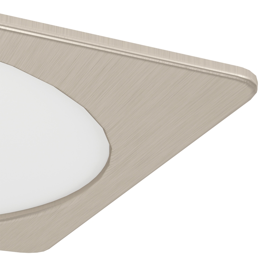 Eglo - LED Podhledové svítidlo LED/18,5W/230V 2700/4000/6500K 21,6x21,6 cm matný chrom