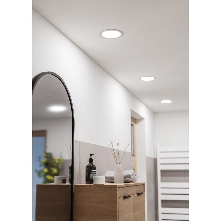 Eglo - LED Koupelnové podhledové svítidlo LED/10,5W/230V 2700/4000/6500K pr. 16,8 cm IP44 bílá