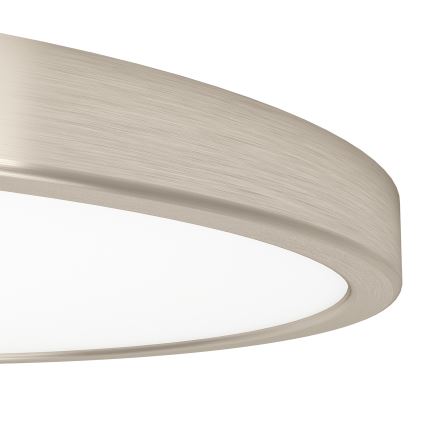 Eglo - LED RGBW Stmívatelné koupelnové stropní svítidlo LED/17,5W/230V 2700-6500K pr. 38,9 cm IP44 matný chrom