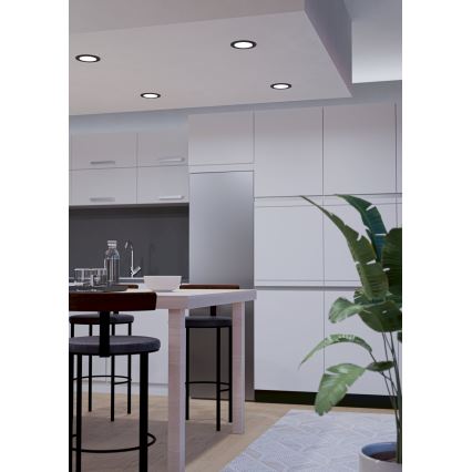 Eglo - LED RGBW Stmívatelné koupelnové podhledové svítidlo LED/5W/230V 2700-6500K pr. 12 cm IP44 černá