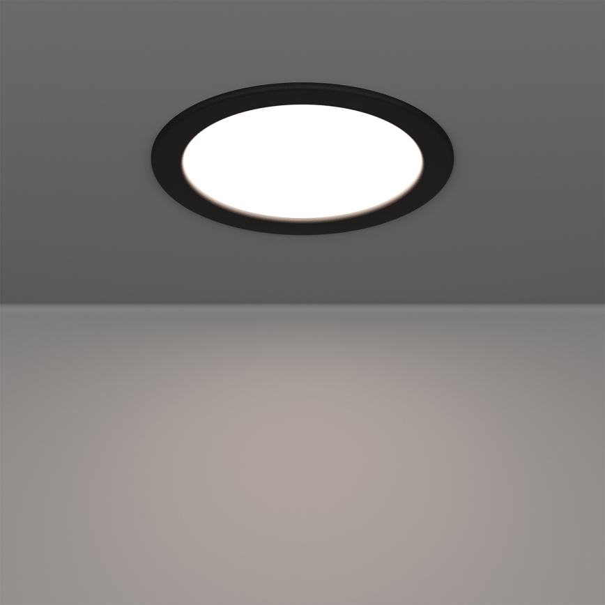 Eglo - LED RGBW Stmívatelné koupelnové podhledové svítidlo LED/9,5W/230V 2700-6500K pr. 16,8 cm IP44 černá