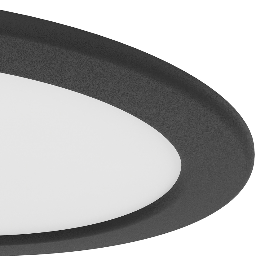 Eglo - LED RGBW Stmívatelné koupelnové podhledové svítidlo LED/9,5W/230V 2700-6500K pr. 16,8 cm IP44 černá