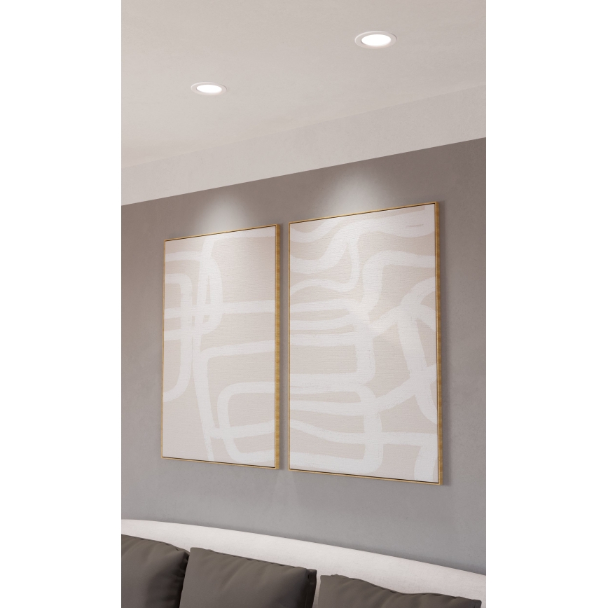 Eglo - LED RGBW Stmívatelné koupelnové podhledové svítidlo LED/5W/230V 2700-6500K pr. 12 cm IP44 bílá