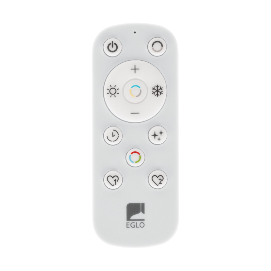 Eglo 901457 - LED Stmívatelné koupelnové stropní svítidlo LED/17W/230V 2700-6500K 50x50 cm IP44 černá + dálkové ovládání