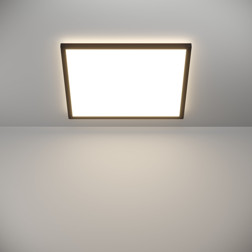 Eglo 901457 - LED Stmívatelné koupelnové stropní svítidlo LED/17W/230V 2700-6500K 50x50 cm IP44 černá + dálkové ovládání