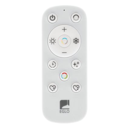 Eglo - LED Stmívatelné koupelnové stropní svítidlo LED/17,6W/230V 2700-6500K 39x39 cm IP44 bílá + dálkové ovládání