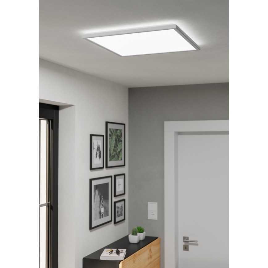 Eglo - LED Stmívatelné koupelnové stropní svítidlo LED/17W/230V 2700-6500K 50x50 cm IP44 bílá + dálkové ovládání