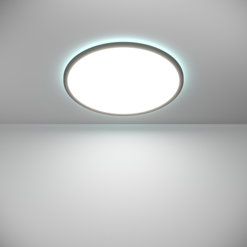 Eglo - LED RGBW Stmívatelné koupelnové stropní svítidlo LED/16,8W/230V 2700-6500K pr. 50 cm IP44 černá ZigBee