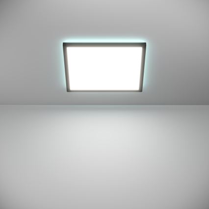 Eglo - LED RGBW Stmívatelné koupelnové stropní svítidlo LED/17,6W/230V 2700-6500K 39x39 cm IP44 černá ZigBee
