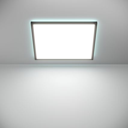 Eglo - LED RGBW Stmívatelné koupelnové stropní svítidlo LED/17W/230V 2700-6500K 50x50cm IP44 černá ZigBee