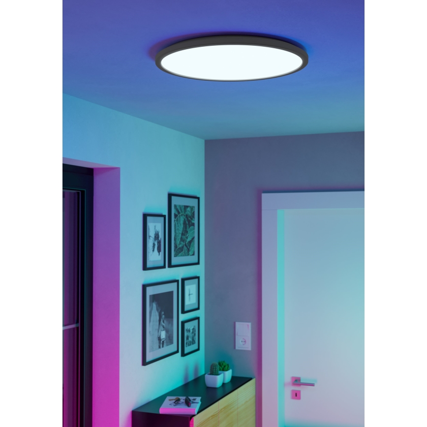 Eglo - LED RGBW Stmívatelné koupelnové stropní svítidlo LED/16,8W/230V 2700-6500K pr. 50 cm IP44 bílá ZigBee