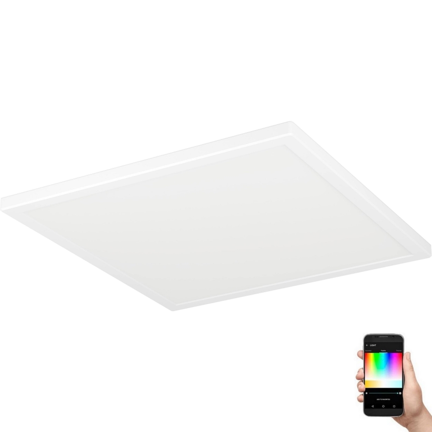 Eglo - LED RGBW Stmívatelné koupelnové stropní svítidlo LED/17,6W/230V 2700-6500K 39x39 cm IP44 bílá ZigBee