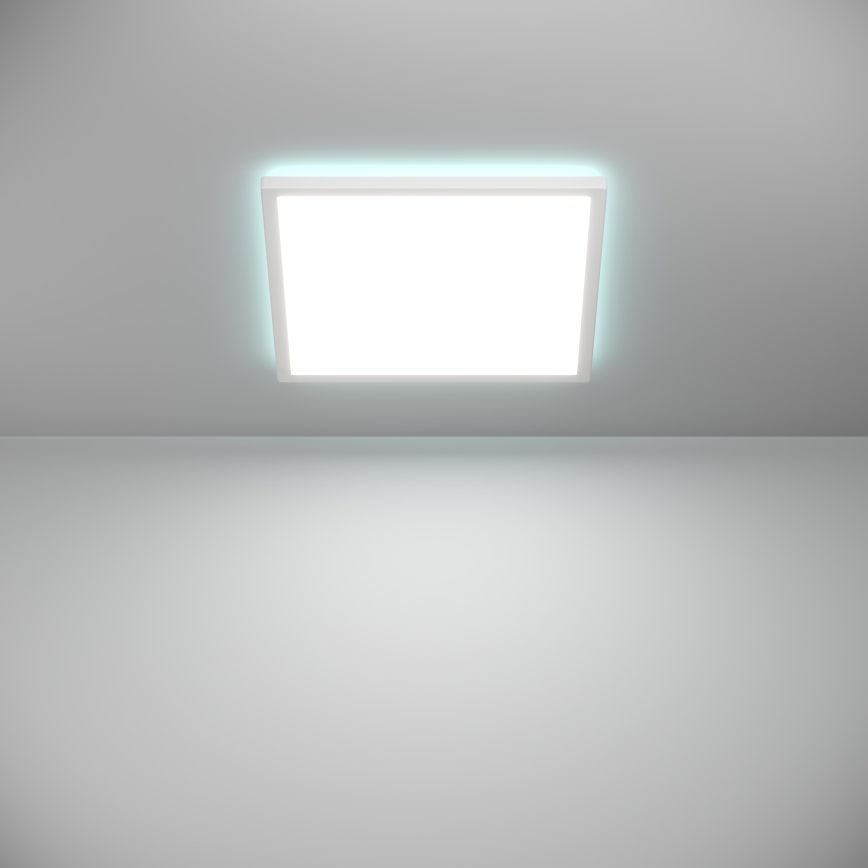 Eglo - LED RGBW Stmívatelné koupelnové stropní svítidlo LED/17,6W/230V 2700-6500K 39x39 cm IP44 bílá ZigBee