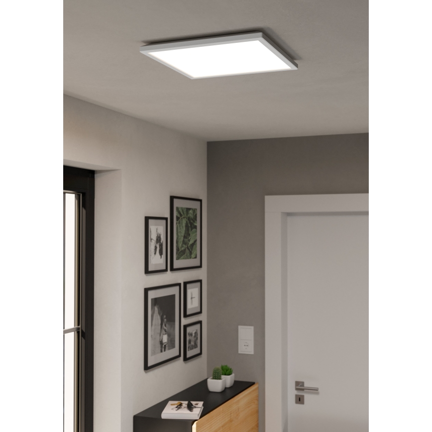 Eglo - LED RGBW Stmívatelné koupelnové stropní svítidlo LED/17,6W/230V 2700-6500K 39x39 cm IP44 bílá ZigBee
