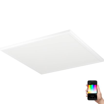 Eglo - LED RGBW Stmívatelné koupelnové stropní svítidlo LED/17W/230V 2700-6500K 50x50 cm IP44 bílá ZigBee