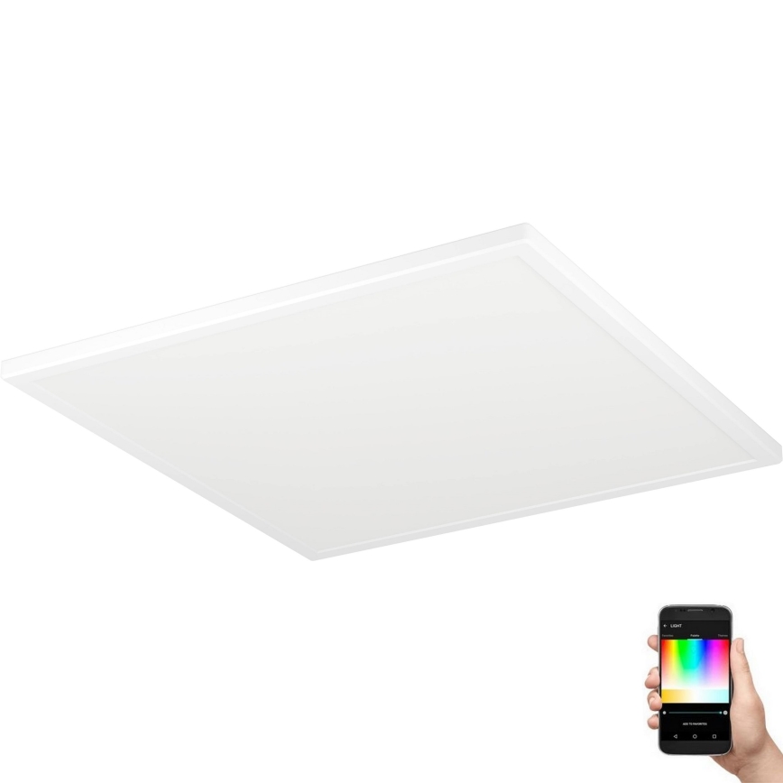 Eglo - LED RGBW Stmívatelné koupelnové stropní svítidlo LED/17W/230V 2700-6500K 50x50 cm IP44 bílá ZigBee