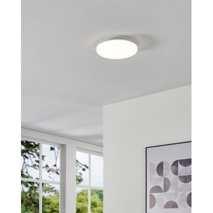 Eglo - LED Koupelnové stropní svítidlo se senzorem pohybu LED/20W/230V 2700/4000/6500K pr. 31 cm IP54 bílá