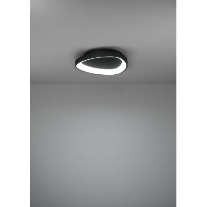Eglo - LED Stmívatelné stropní svítidlo LED/12W/230V 2700-6500K černá + dálkové ovládání