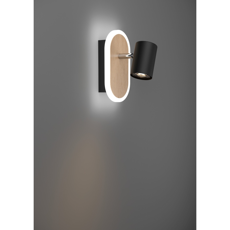 Eglo - LED Nástěnné bodové svítidlo LED/7W/230V hnědá/černá