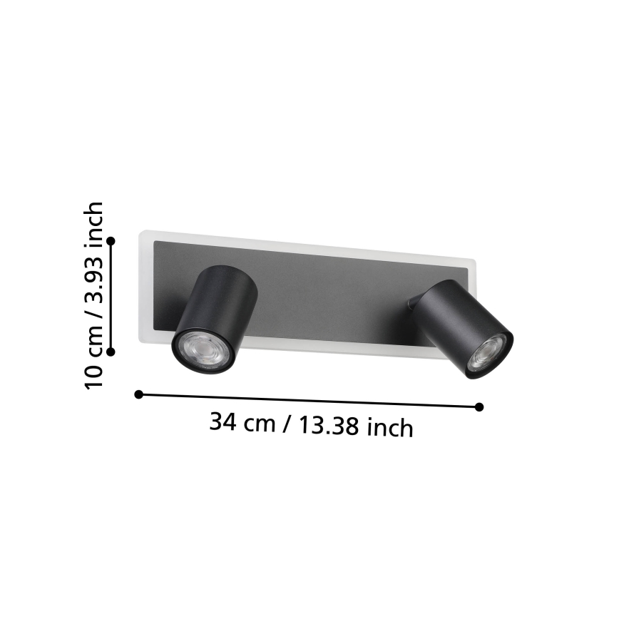 Eglo - LED Bodové svítidlo LED/12W/230V černá