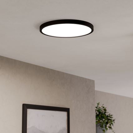Eglo - LED RGBW Stmívatelné koupelnové stropní svítidlo LED/17,5W/230V 2700-6500K pr. 38,9 cm IP44 černá
