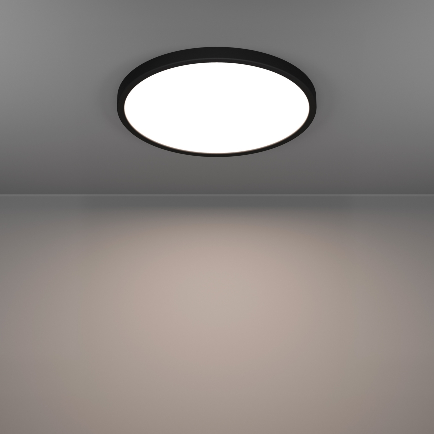 Eglo - LED RGBW Stmívatelné koupelnové stropní svítidlo LED/17,5W/230V 2700-6500K pr. 39,9 cm IP44 černá