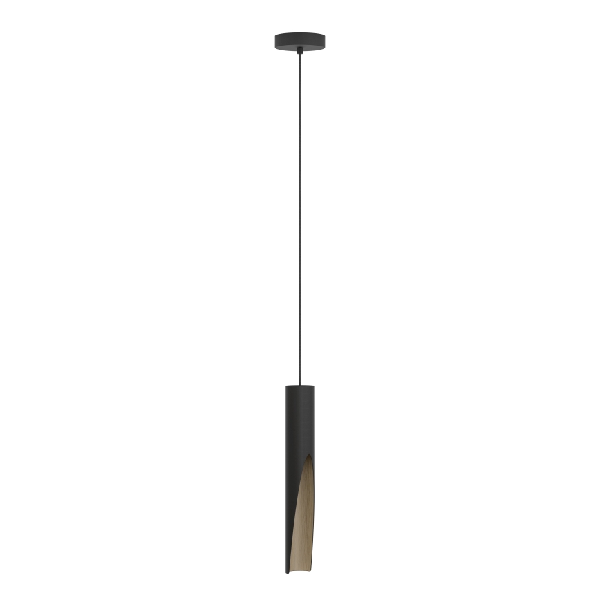 Eglo - LED Lustr na lanku 1xGU10/4,5W/230V 3000K černá/hnědá