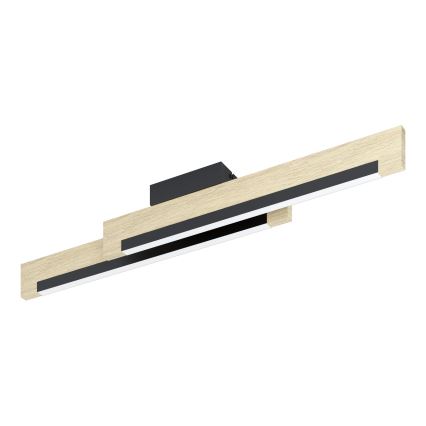 Eglo - LED Stmívatelné stropní svítidlo 2xLED/10W/230V 3000K černá/béžová