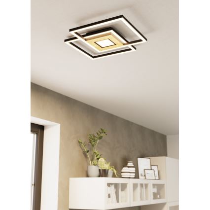 Eglo - LED Stmívatelné stropní svítidlo 2xLED/17W/230V +1xLED/4,2W 2700-6500K + dálkové ovládání