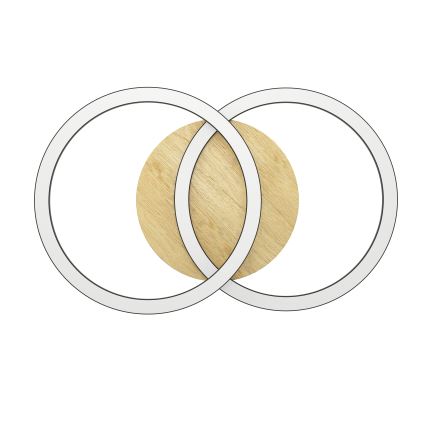 Eglo - LED Stmívatelné stropní svítidlo 2xLED/16W/230V 2700-6500K béžová/černá ZigBee