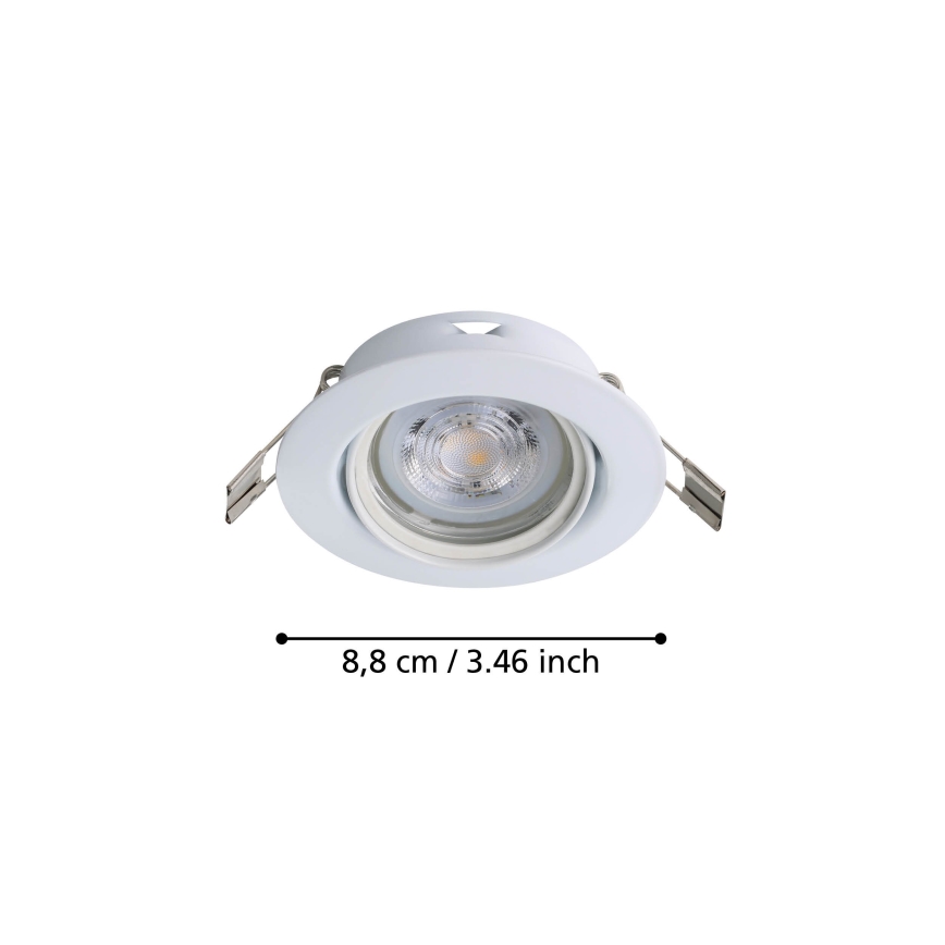 Eglo - SADA 3x LED Podhledové svítidlo 1xGU10/4W/230V bílá