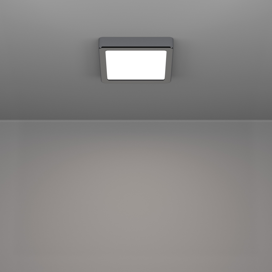 Eglo - LED Koupelnové stropní svítidlo LED/7W/230V 2700/4000/6500K 15x15 cm IP44 lesklý chrom