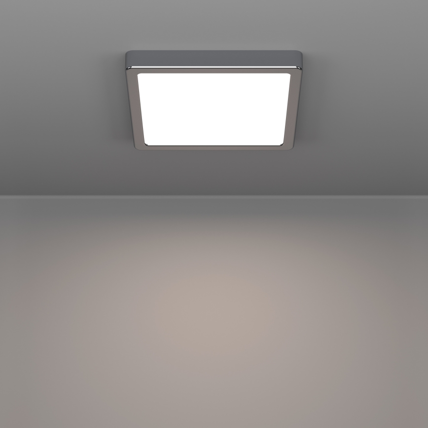 Eglo - LED Koupelnové stropní svítidlo LED/10,5W/230V 2700/4000/6500K 22x22 cm IP44 lesklý chrom