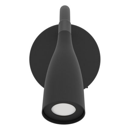 Eglo - LED Flexibilní nástěnná lampa LED/3,8W/230V černá