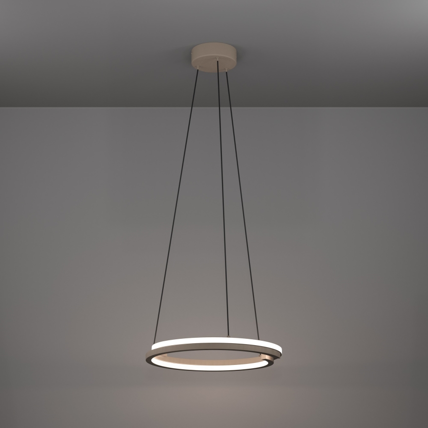 Eglo - LED Stmívatelný lustr na lanku 2xLED/20W/230V 2700-6500K pr. 48 cm béžová + dálkové ovládání