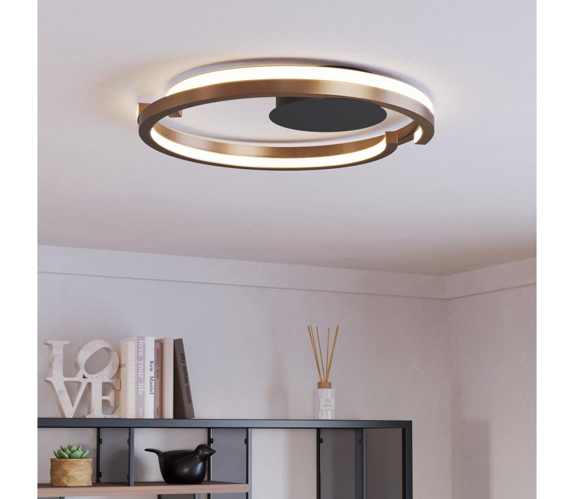 Eglo 901825-LED St. stropní svítidlo MEZZOMONTE 2xLED/20W/230V pr.48cm bronz +DO 901825 Bronzová