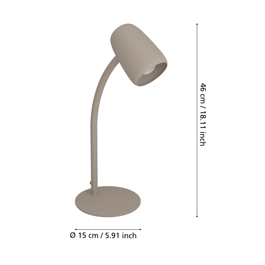 Eglo - Stolní lampa 1xE14/18W/230V krémová