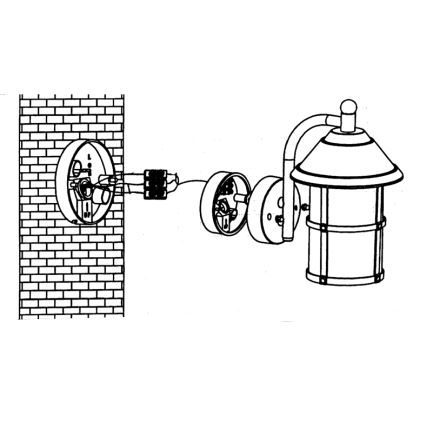 EGLO - Venkovní nástěnné svítidlo 1xE27/60W/230V