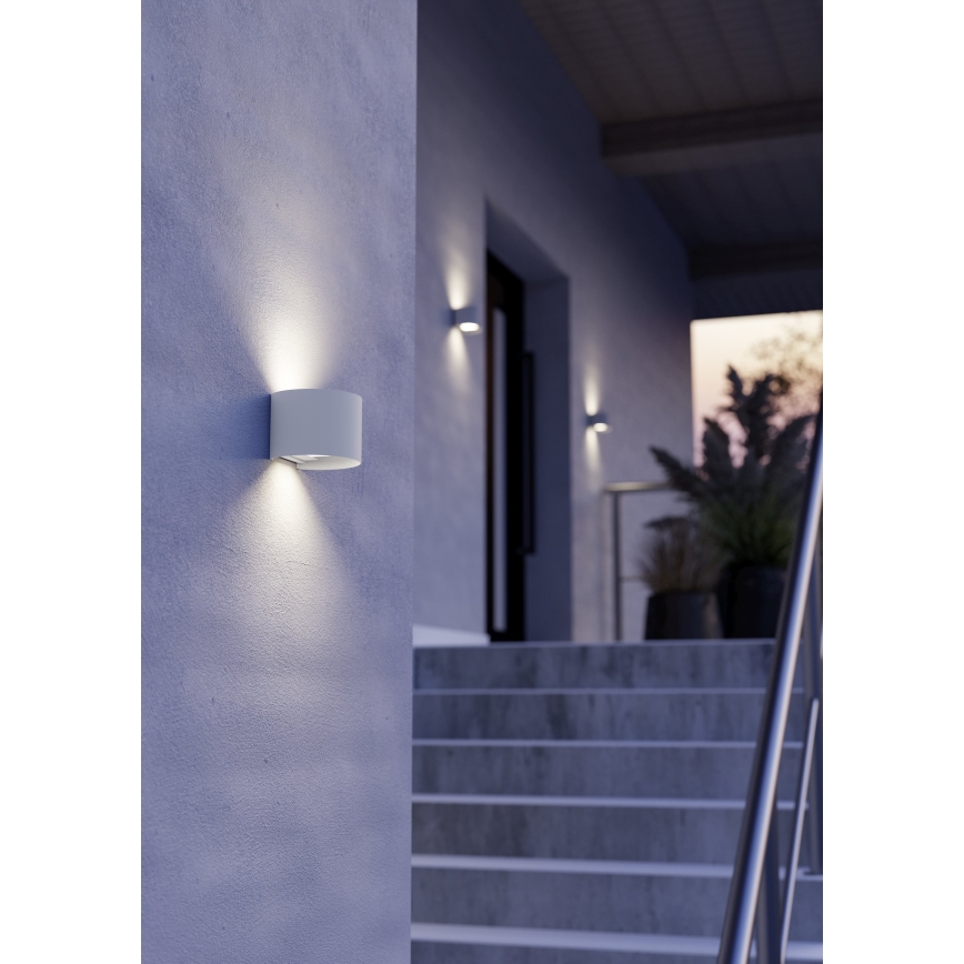 Eglo - LED Venkovní nástěnné svítidlo 2xLED/2,8W/230V IP54 bílá