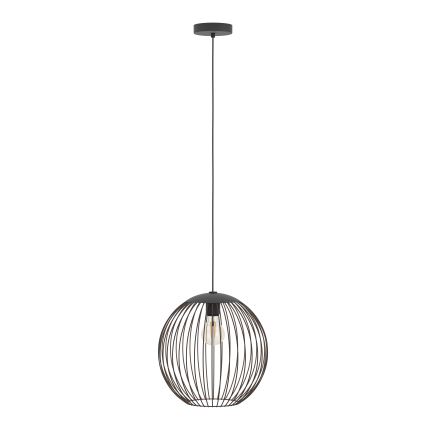Eglo - Lustr na lanku 1xE27/60W/230V černá