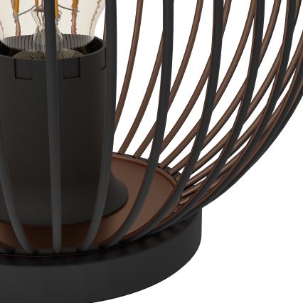 Eglo - Stolní lampa 1xE27/60W/230V černá
