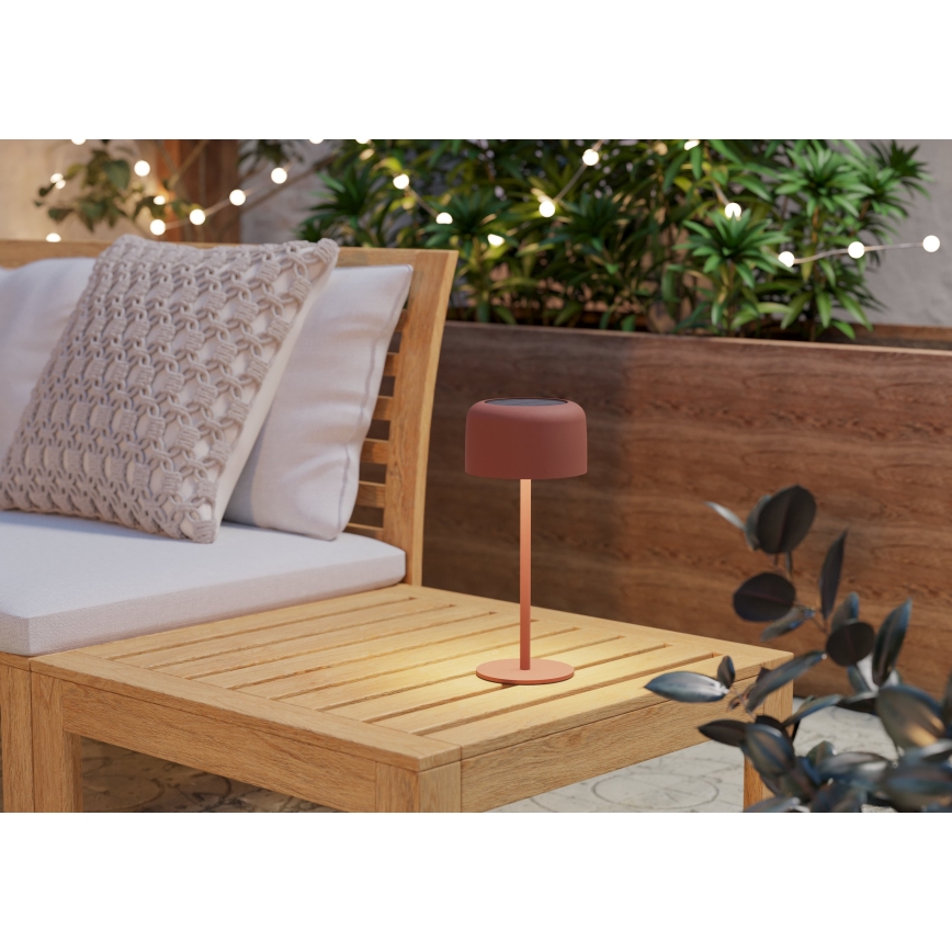 Eglo - LED Solární nabíjecí dotyková stolní lampa LED/2,8W/3,7V 1800 mAh IP44 oranžová