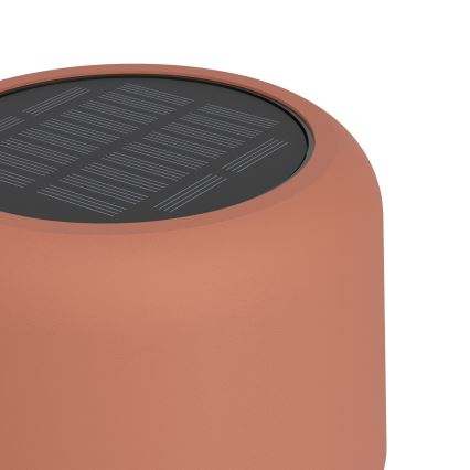 Eglo - LED Solární nabíjecí dotyková stojací lampa LED/2,8W/3,7V 1800 mAh IP44 oranžová