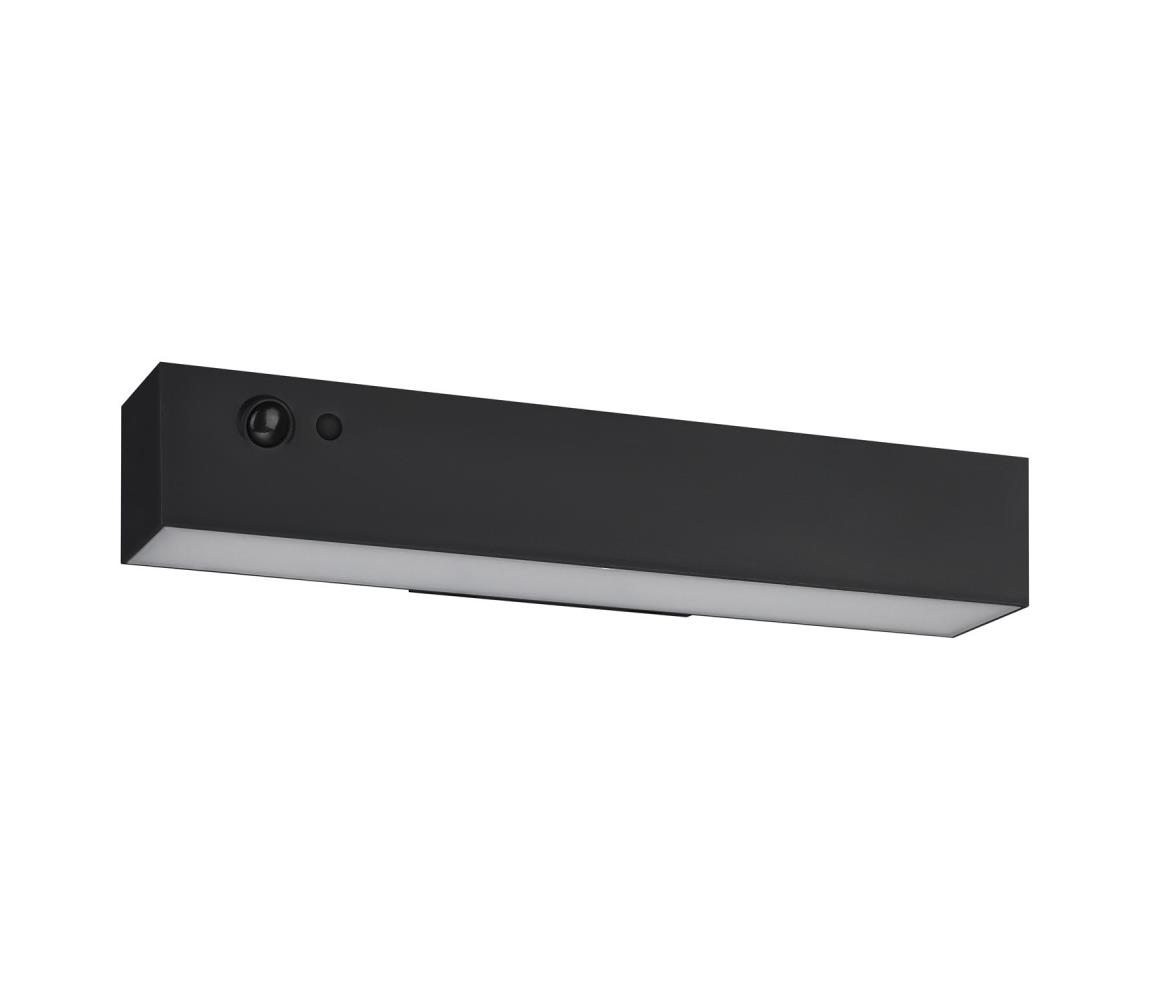 Eglo 901916- LED Solární nás. svítidlo se senz. VOSCARI LED/6,8W/3,7V IP54 černá 901916