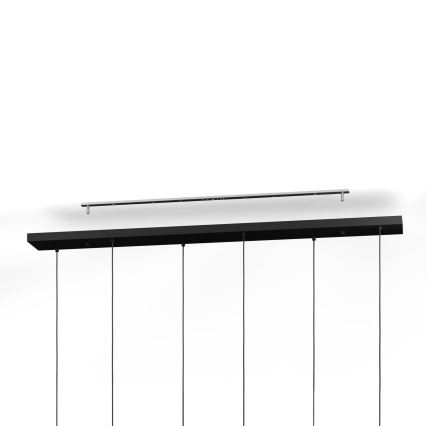 Eglo - Lustr na lanku 10xE27/60W/230V černá/béžová/kouřová
