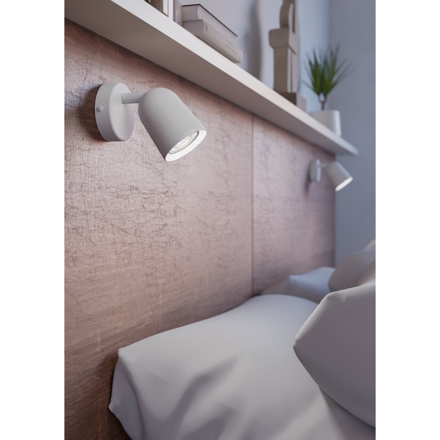 Eglo - Nástěnné bodové svítidlo 1xGU10/5W/230V bílá