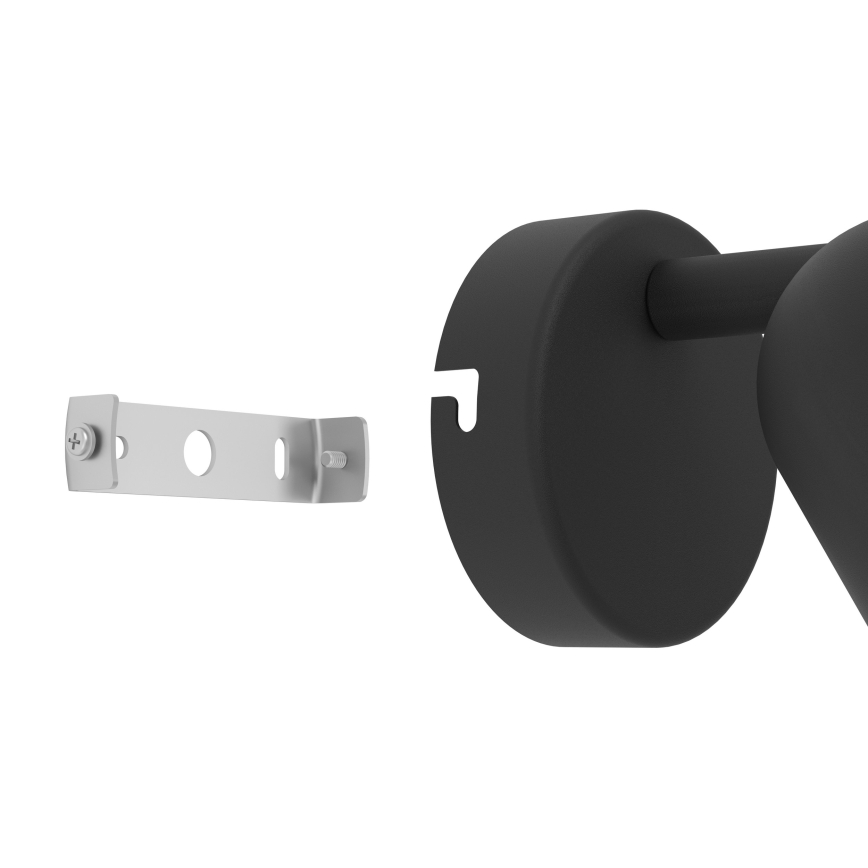 Eglo - Nástěnné bodové svítidlo 1xGU10/5W/230V černá