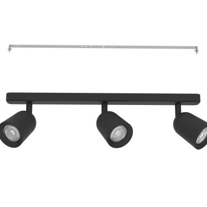 Eglo - Bodové svítidlo 3xGU10/10W/230V černá