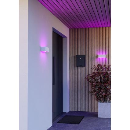 Eglo - LED RGBW Stmívatelné venkovní nástěnné svítidlo LED/10W/230V 2700-6500K IP55 bílá